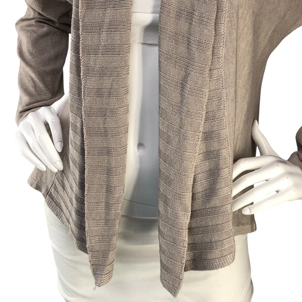 Joan Vass Studio Womens Size S Cardigan Open Front Sweater Knit - Picture 3 of 15